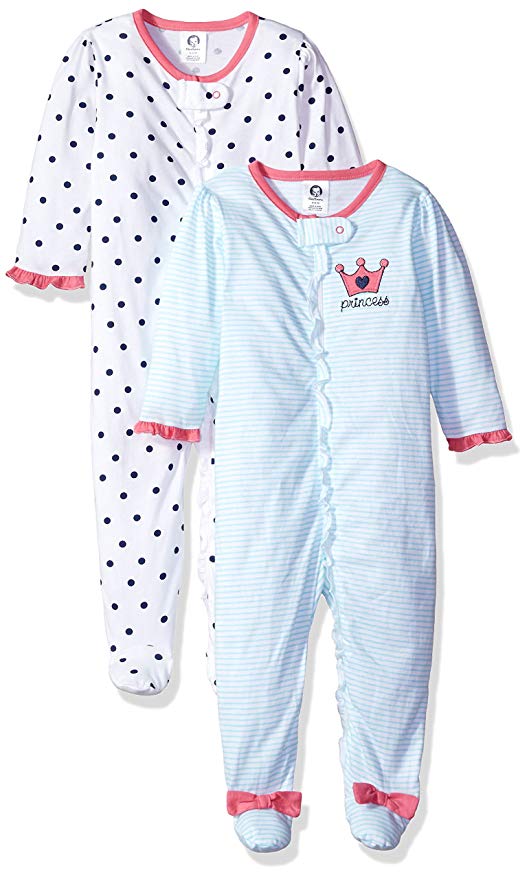 Gerber Baby Girls' 2-Pack Sleep 'N Play (3-6mths) - Earlyyears ...