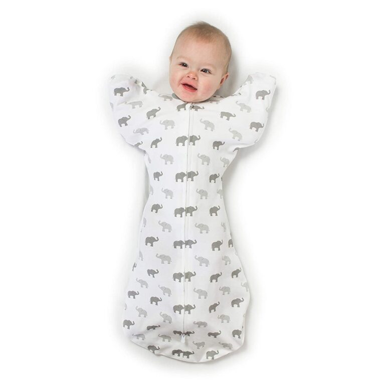 Amazing Baby Transitional Swaddle Sack with Arms Up HalfLength Sleeves