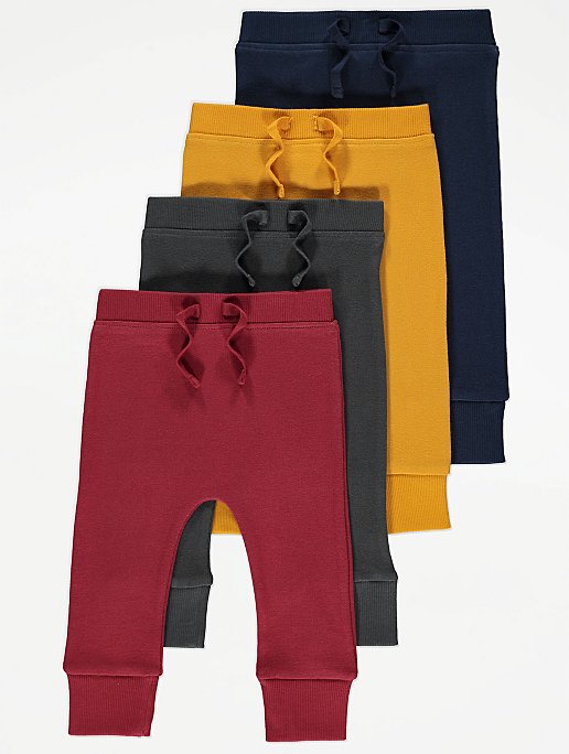 George Red Joggers 4 Pack (12-18months) - Earlyyears ecommerce website