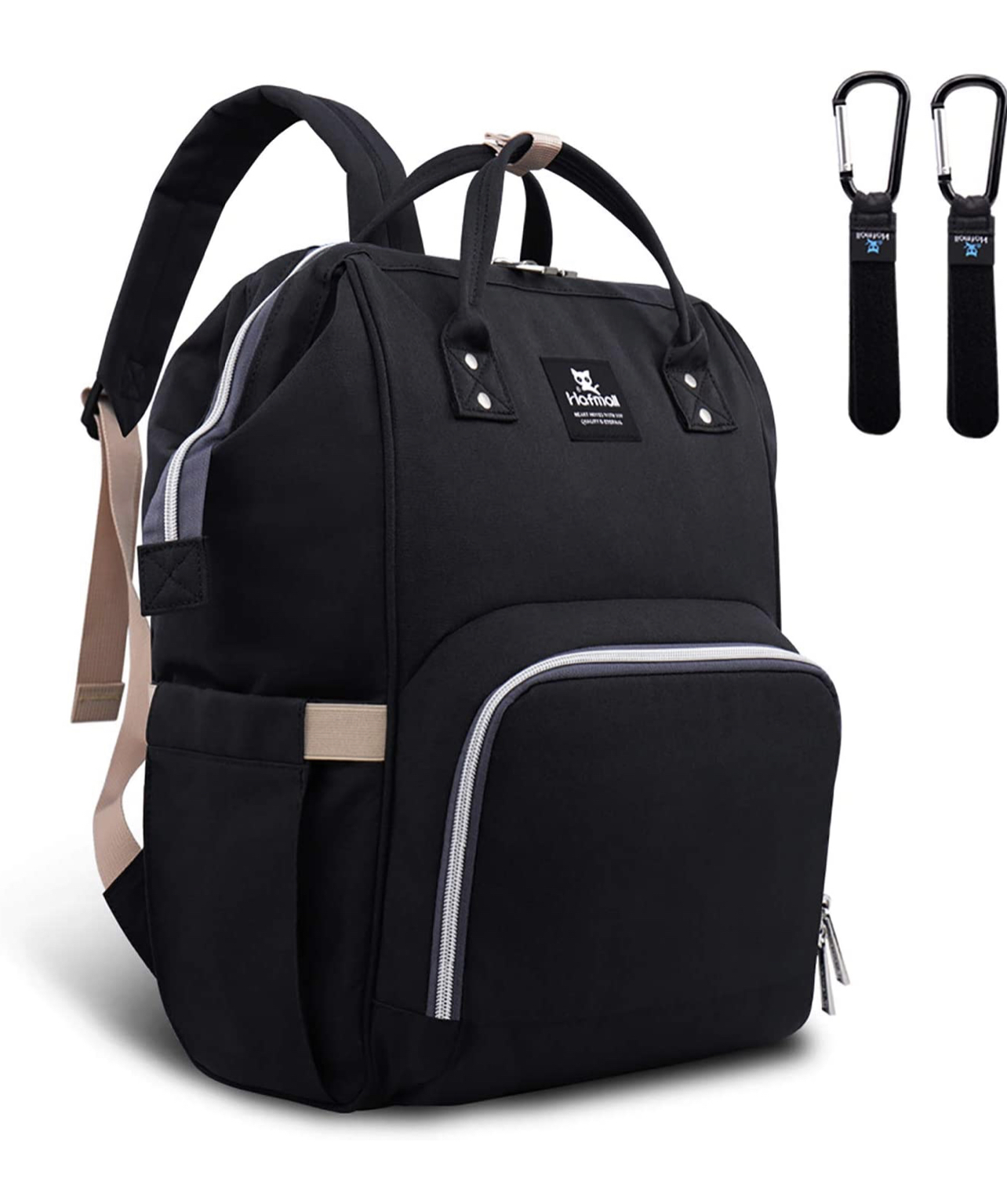 Hafmall Diaper Bag Backpack (Black) - Earlyyears ecommerce website